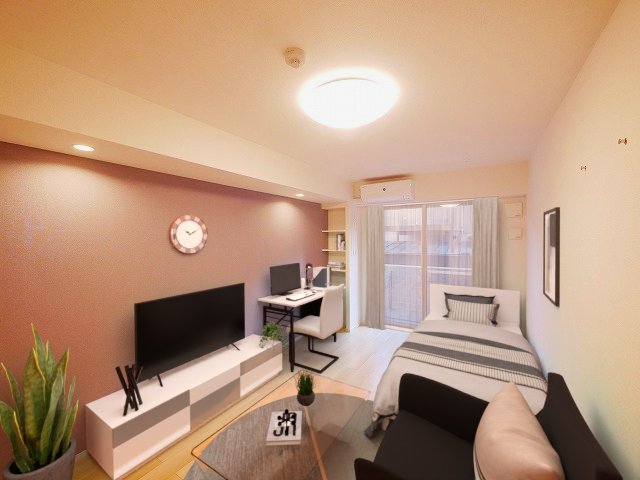 居室・リビング　CGで家具等を配置したもので家具等は含まれません