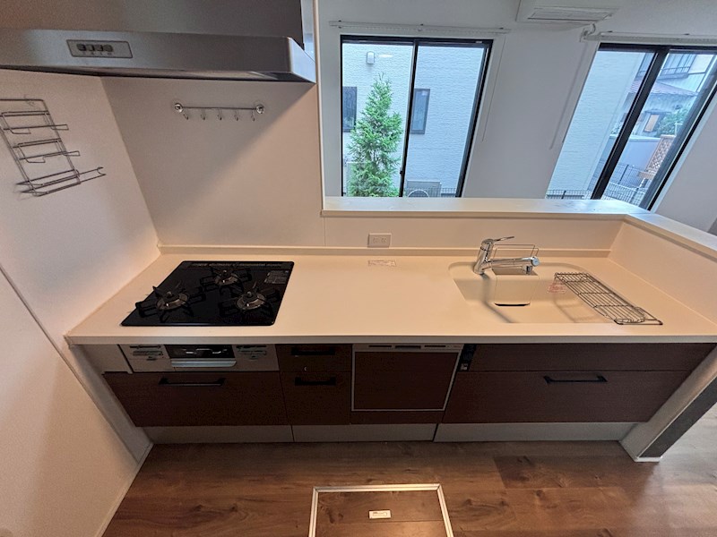 キッチン　コンロ付きシステムキッチン