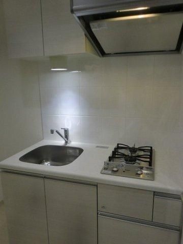 キッチン　２口ガスシステムキッチン