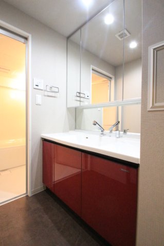 洗面設備　同マンション別部屋：参考写真