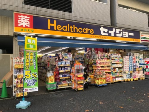 ドラックストア　くすりセイジョー白山店（ドラッグストア）まで455m
