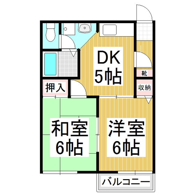 ファインパレス Dの間取り写真