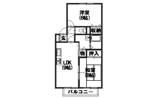 ジュネスハイカムールの間取り写真