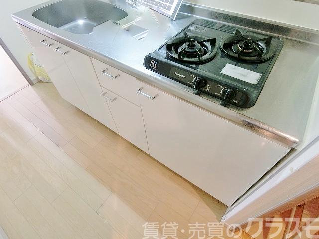 キッチン　２口ガスコンロ付キッチン