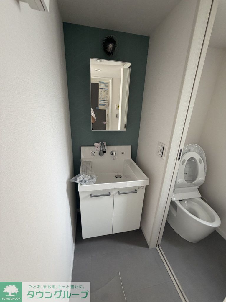 洗面設備　同お建物の別のお部屋のイメージです。また新築につき完成前と…