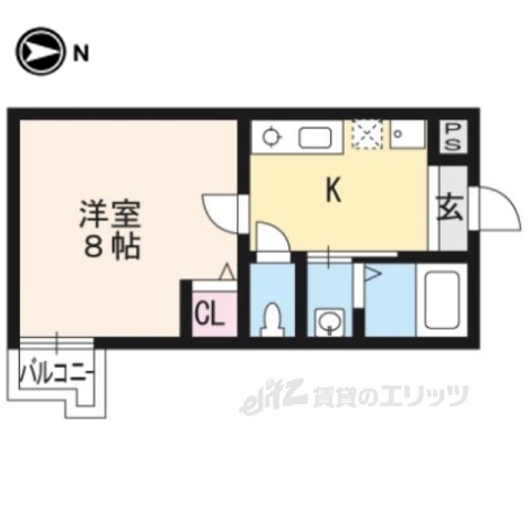アークリード五条堀川の間取り写真