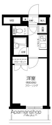 都営浅草線 宝町駅 徒歩4分 13階建 築22年の間取り写真