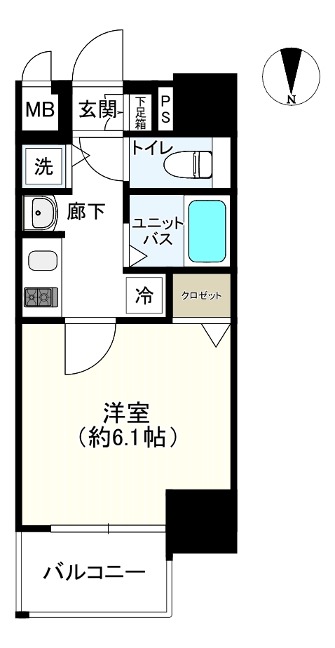 プレサンス難波幸町の間取り写真