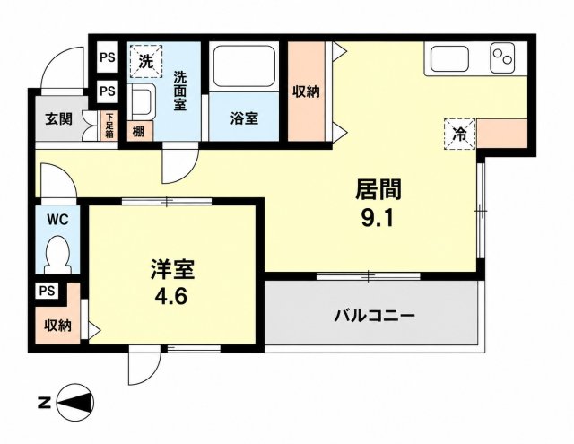エターナルシー平磯の間取り写真