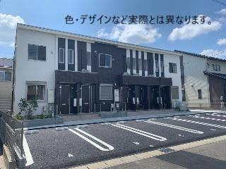 坂戸市大字石井 アパートIII期新築工事の外観写真