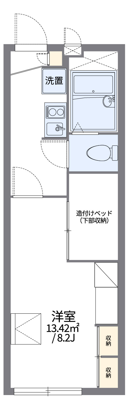 レオパレスゾネグランツの間取り写真