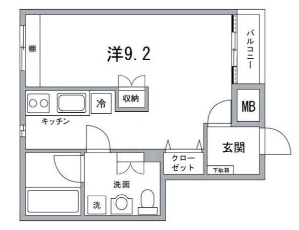 東京メトロ日比谷線 入谷駅 徒歩2分 4階建 築19年の間取り写真