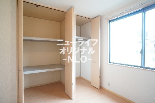 収納　たっぷり収納出来るクローゼット付