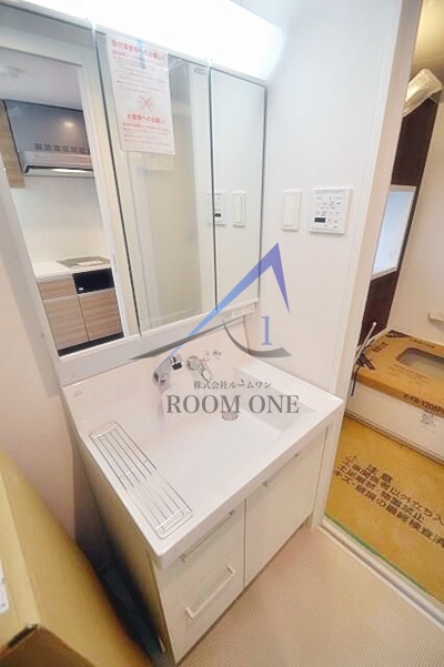 洗面設備　洗面台です。