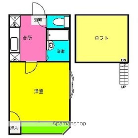 ＪＲ鹿児島本線 竹下駅 徒歩7分 2階建 築23年の間取り写真