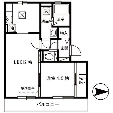 レフィナードカルチェ A棟の間取り写真