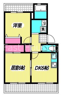 ＪＲ中央線 高円寺駅 徒歩3分 4階建 築36年の間取り写真