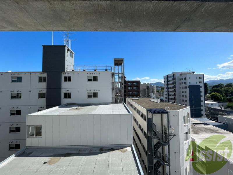 セキュリティ　眺望です。高い建物がなくて見晴らしがよいですね！