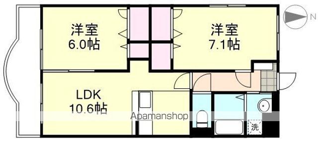 山陽新幹線 新倉敷駅 徒歩4分 3階建 築20年の間取り写真