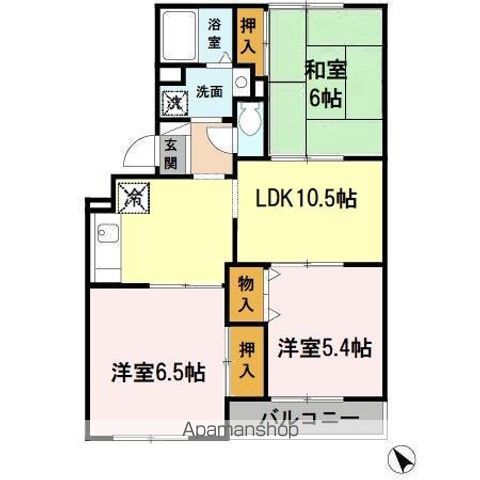 コスモ二色浜 IIの間取り写真