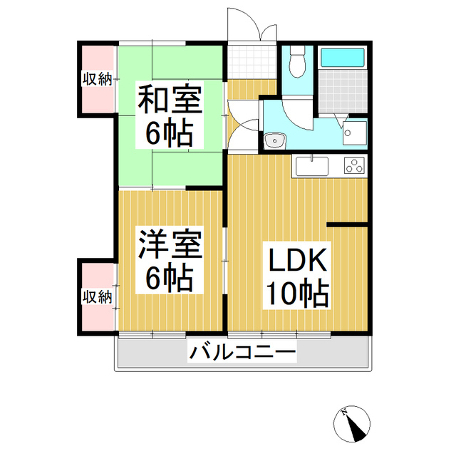 ハイツベルフラワーの間取り写真