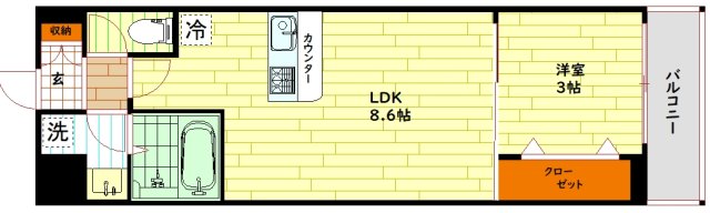 AILE東中浜の間取り写真