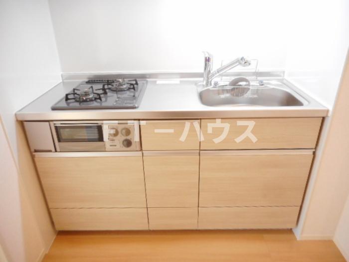 キッチン　2口ガスコンロ付システムキッチン