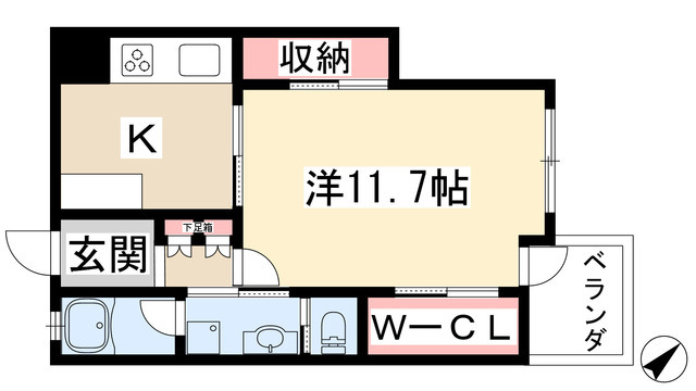 ARTE COUR(アルテクール)の間取り