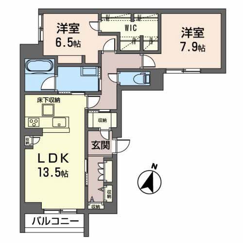 レフィアント立町の間取り