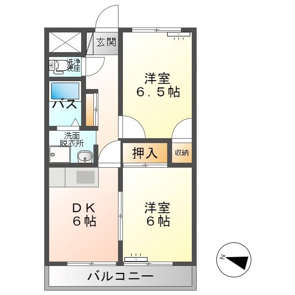 上田市上丸子のマンションの間取り