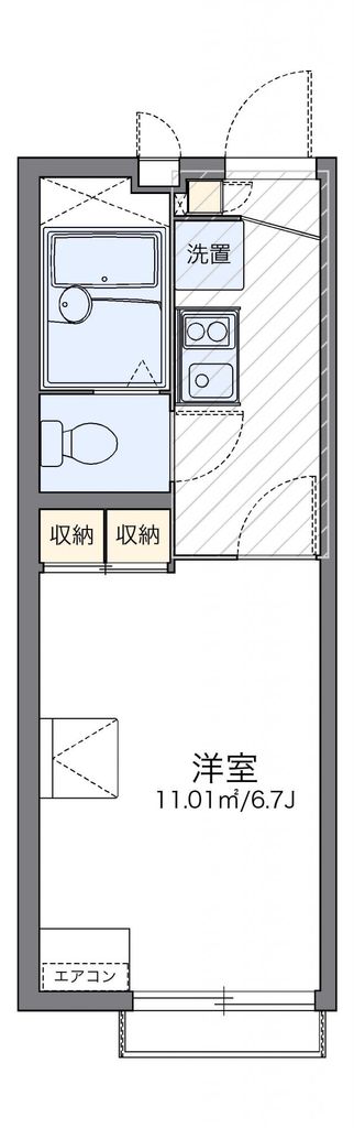 レオパレスクレストの間取り