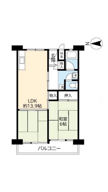 【ＵＲ南港前の間取り】