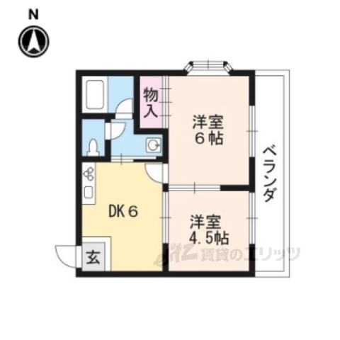 ベルビュー廣田の間取り