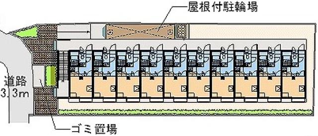 【レオパレスアルプルのエントランス】