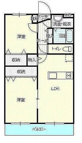 高松市上林町のマンションの間取り