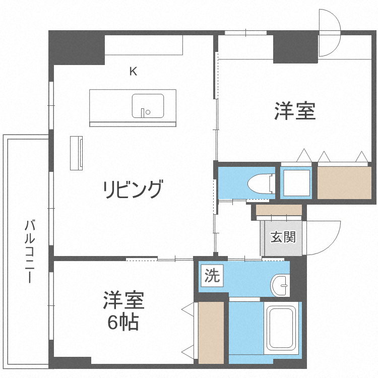 グランメールアサヒ４_間取り_0