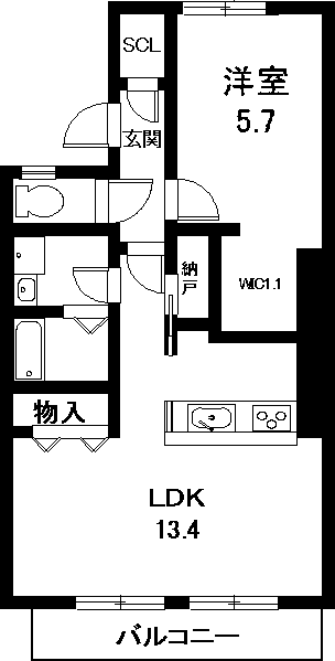 知多郡東浦町大字藤江のアパートの間取り