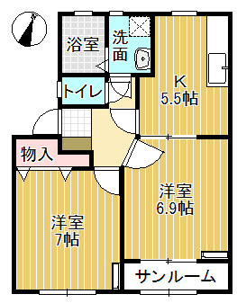 【サン・フルールの間取り】