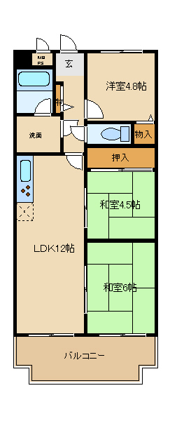 ネオハイツ高砂の間取り