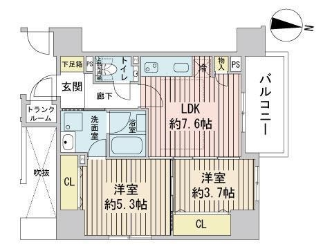 クリオ札幌大通の間取り