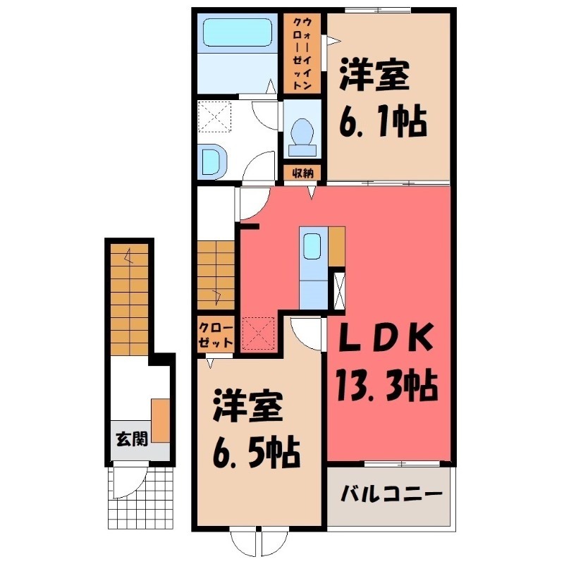 クリスタルガーデン ウエストの間取り