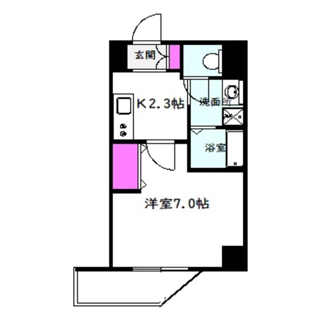 守口市滝井西町のマンションの間取り