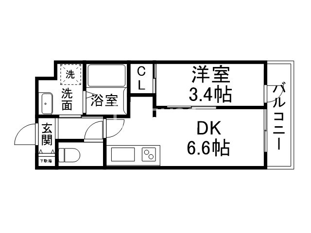 THE GARNET SUITE RESIDENCE山科WESTの間取り