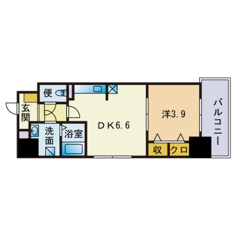 エンブレイス博多駅南の間取り