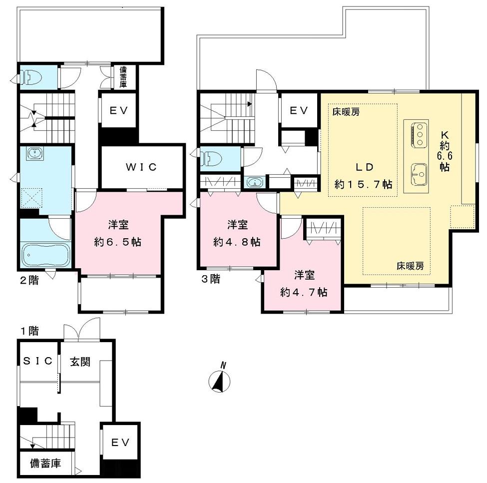 ソレイユ大原の間取り