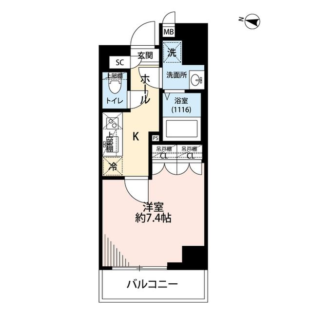 板橋区舟渡のマンションの間取り