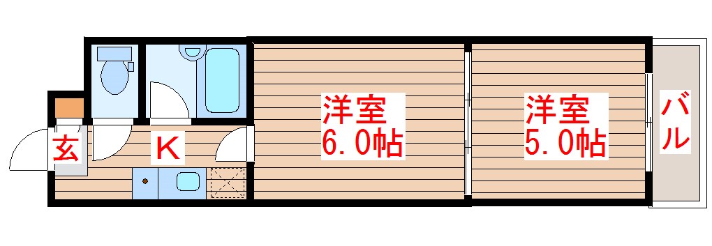 バリュー大和町の間取り