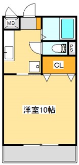 サウスコートアイハラの間取り