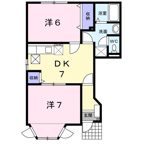 ラフレシールＭＩＺＵＫＩ　Ａの間取り