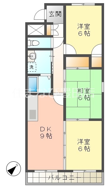 ソレアード笹原の間取り